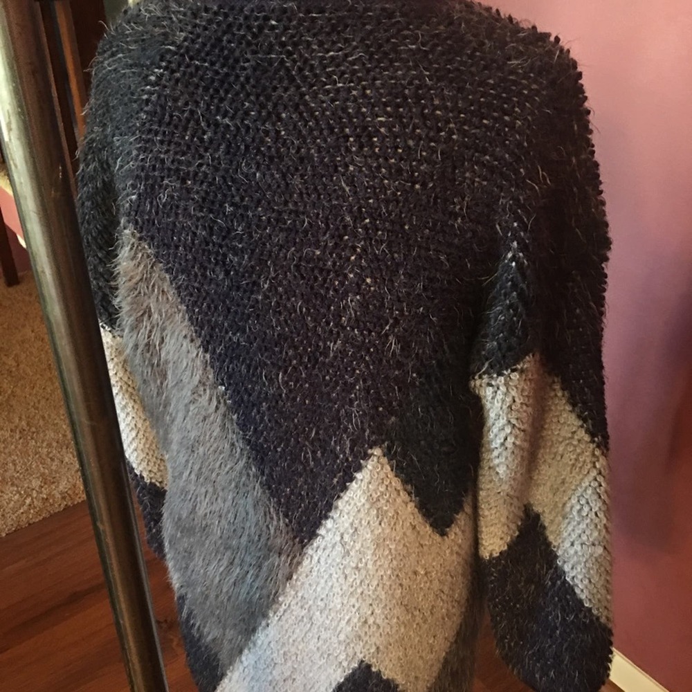 Weekend Max Mara oversized Sweater Long Sleeved Color Block Med-Lg - Picture 4 of 8